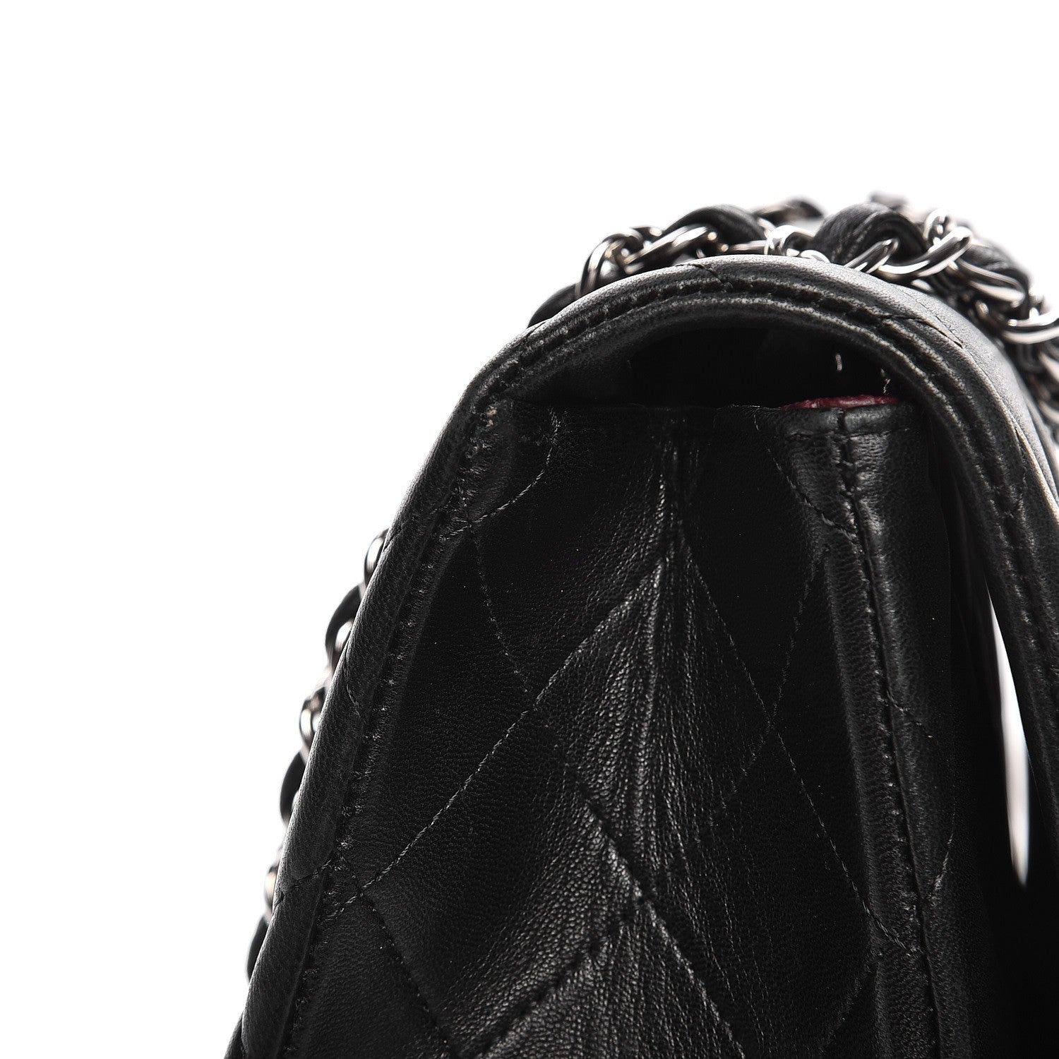 Chanel Lambskin Quilted Jumbo Single Flap Black 13 of 13