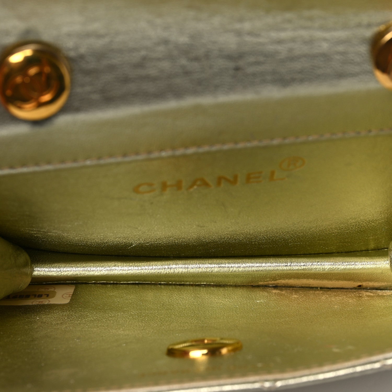 Chanel Metallic Lambskin Quilted Extra Mini Flap Gold 4 of 8