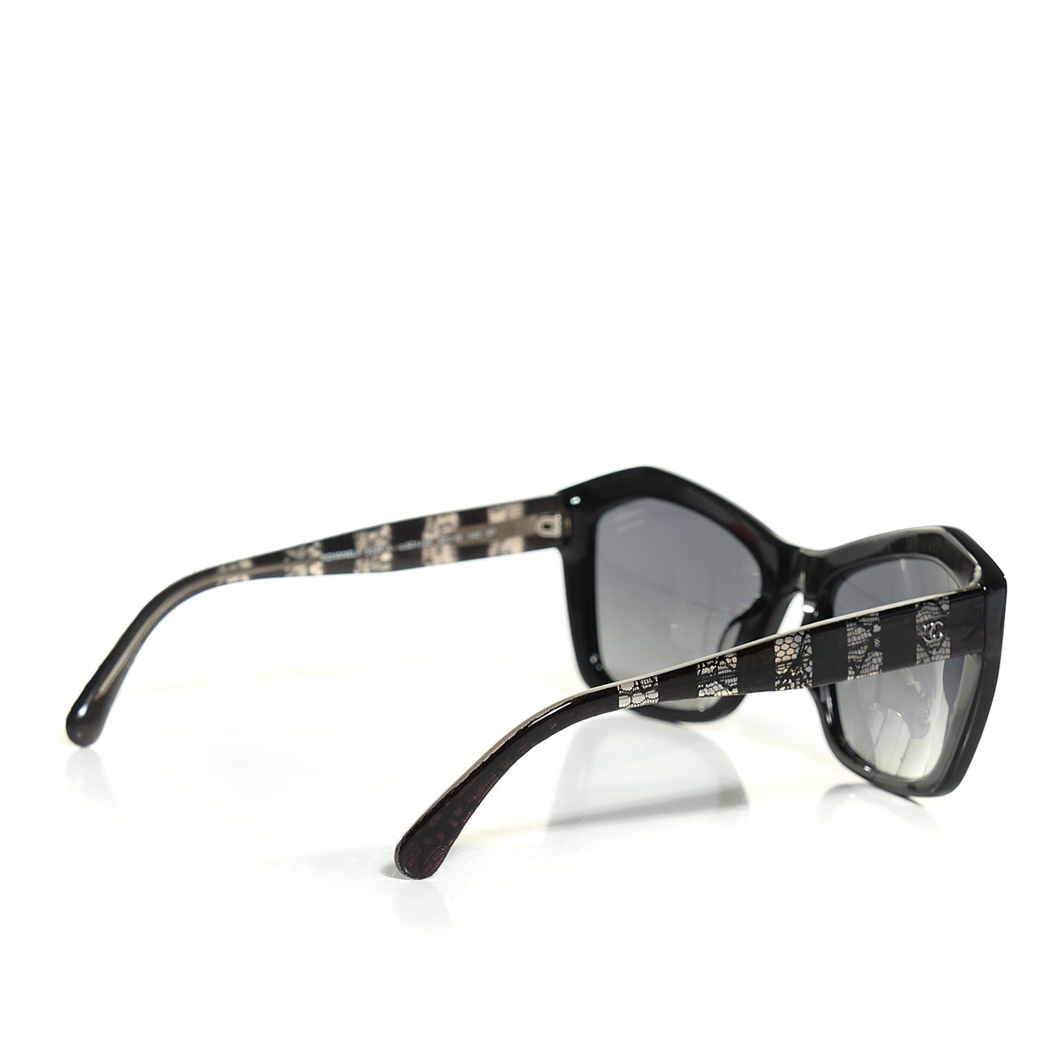 Chanel Lace Effect Sunglasses Black 5296-A 2 of 5