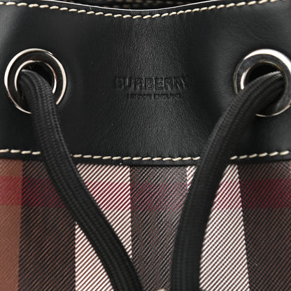 Burberry Mega Check Chesterton Drawstring Bucket Bag Brown Black 7 of 12
