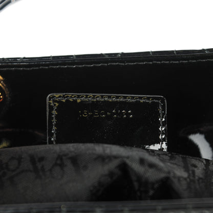 Christian Dior Patent Cannage Large Lady Dior Black 7 of 7