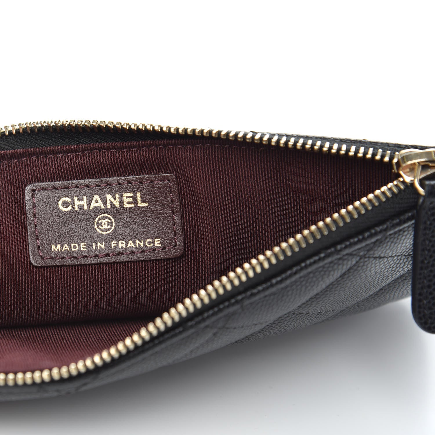 Chanel Caviar Quilted Classic Flat Wallet Pouch Black 6 of 8