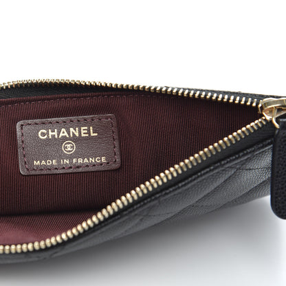 Chanel Caviar Quilted Classic Flat Wallet Pouch Black 6 of 8