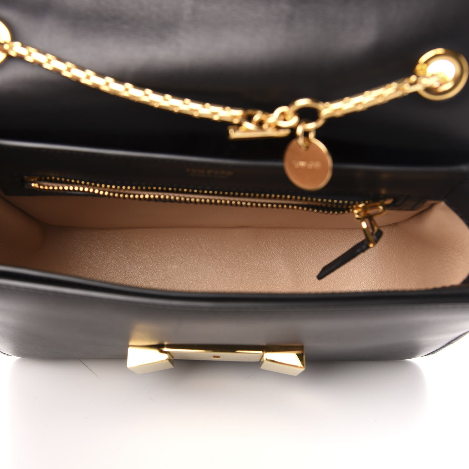 Tom Ford Calfskin Medium Sienna Shoulder Bag Black 5 of 10