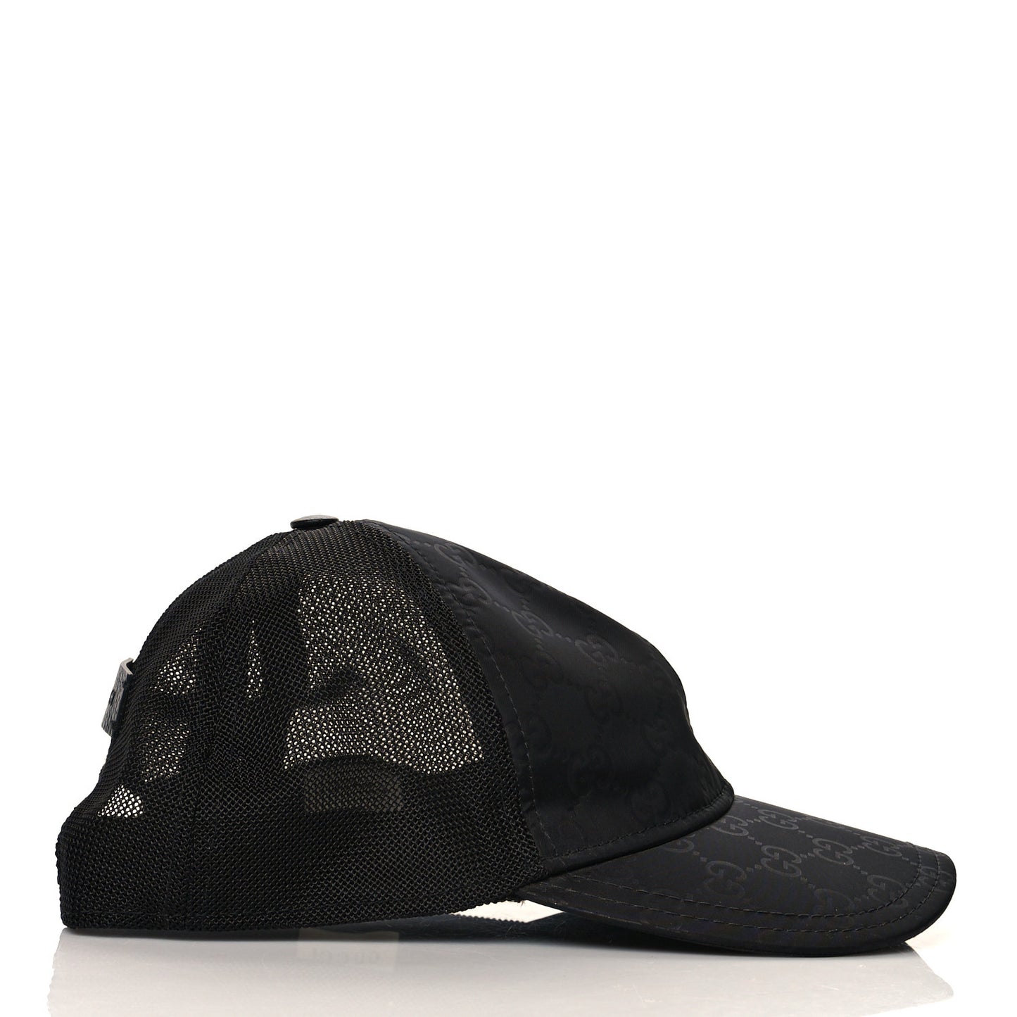 Nylon Monogram Baseball Hat M Black