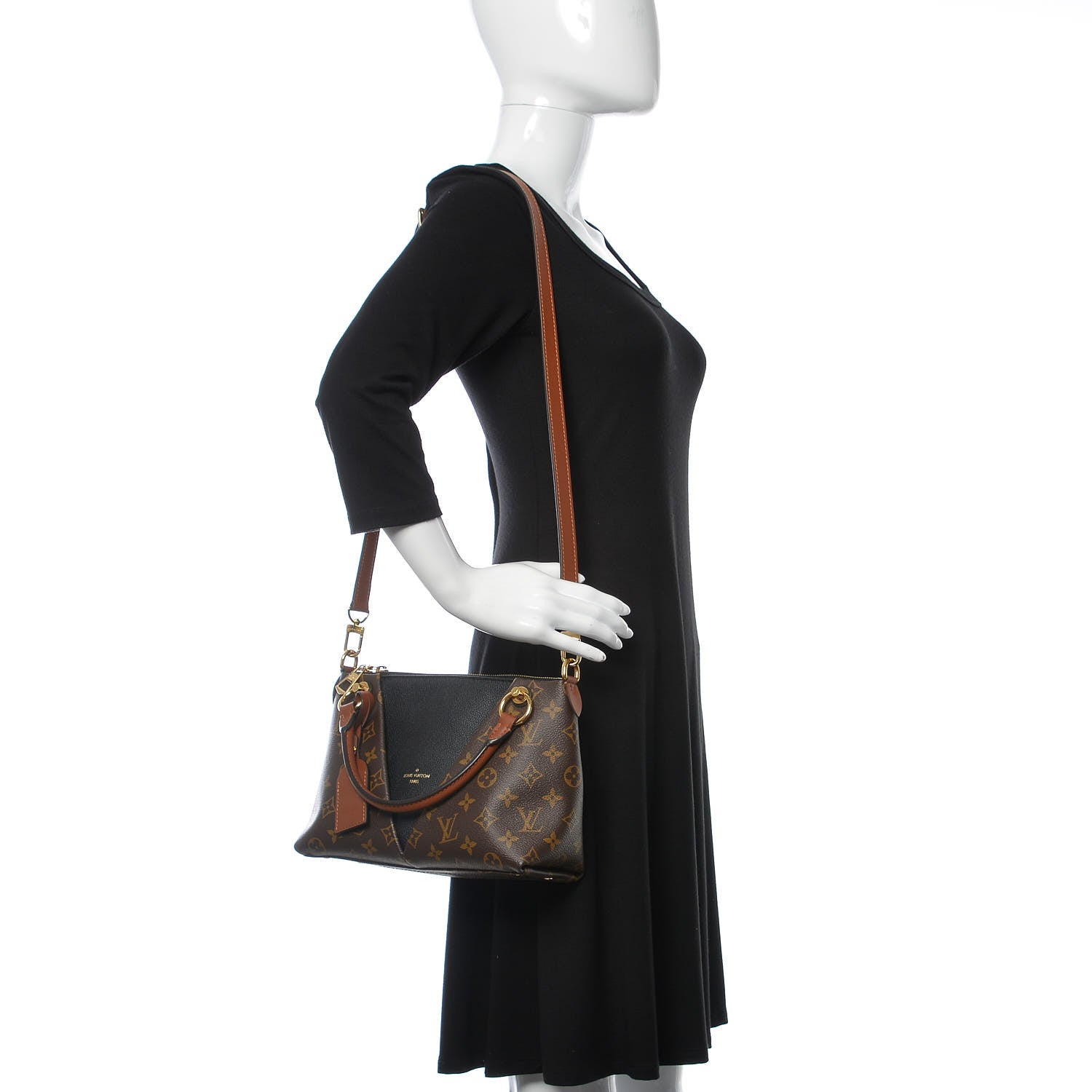 Louis Vuitton Monogram V Tote BB Black 2 of 16