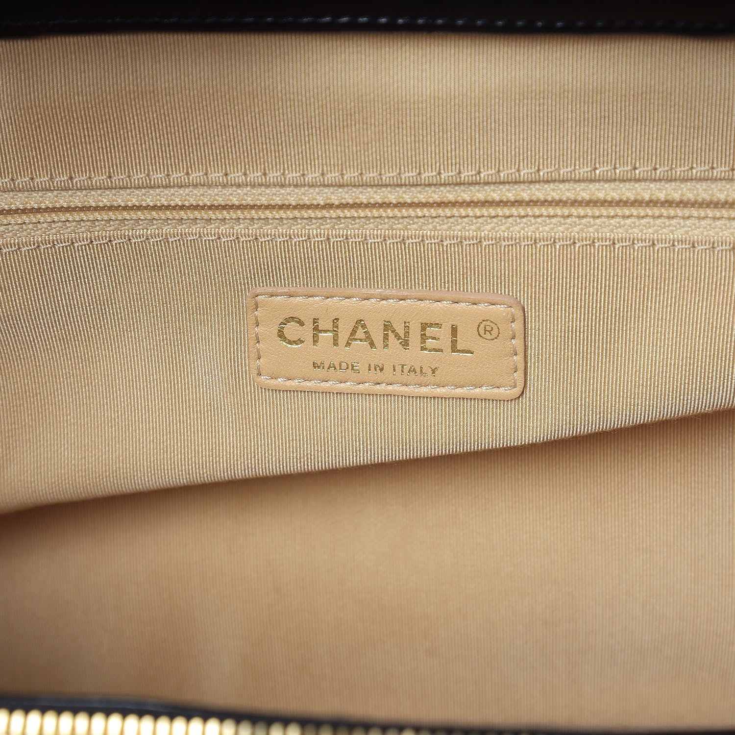Chanel Calfskin Quilted In The Mix Shopping Tote Beige Black 7 of 10