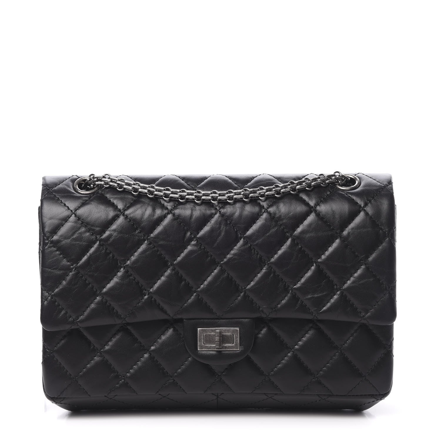 Chanel Aged Calfskin Quilted 2.55 Reissue 226 Flap Black 1 of 12
