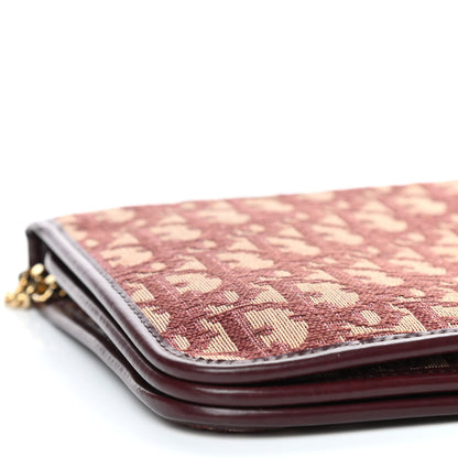 Christian Dior Monogram Chain Flap Burgundy 5 of 8