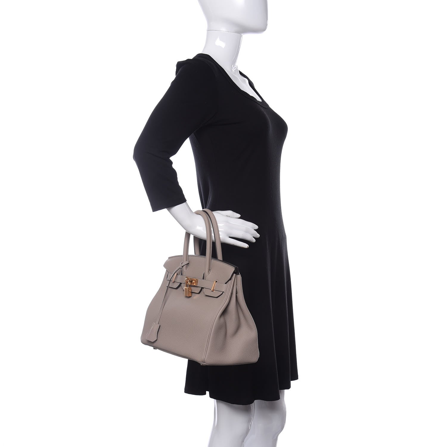 Hermes Togo Birkin 30 Gris Tourterelle 2 of 11