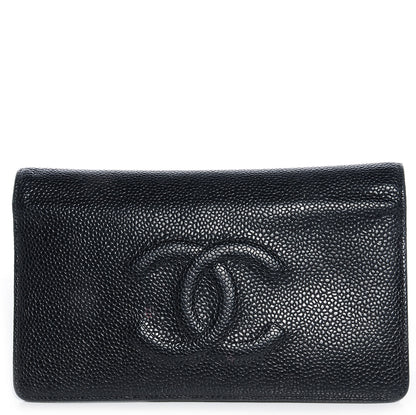 Chanel Caviar Yen CC Wallet Black 1 of 8