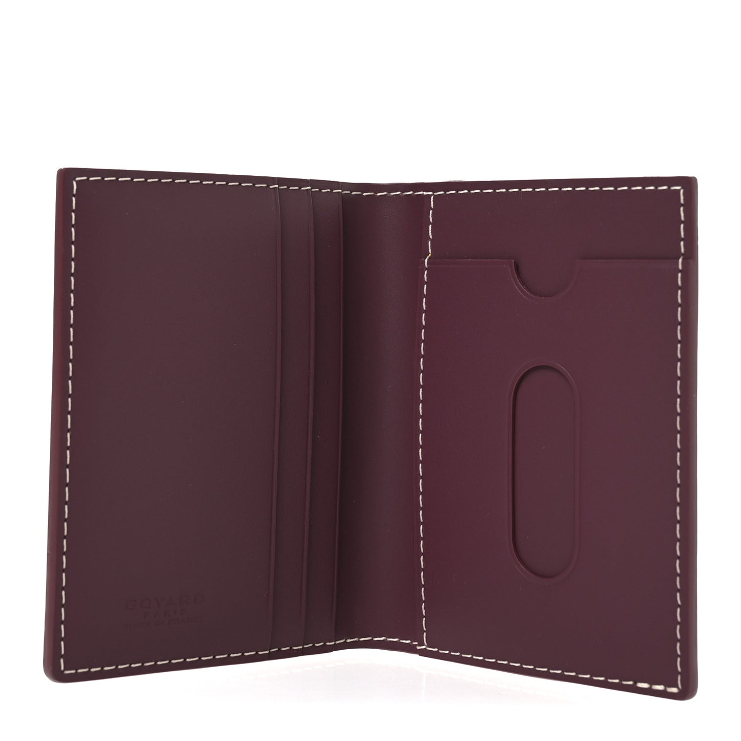 Goyardine Saint Marc Folding Card Case Bordeaux