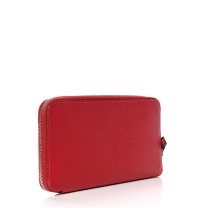 Hermes Epsom Silk'In Wallet Rouge Casaque 2 of 5