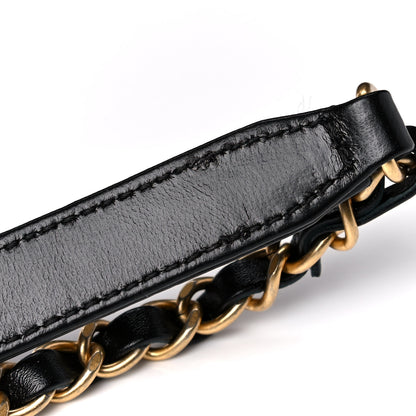 Chanel Lambskin Quilted Crown Box Bag Black 12 of 13