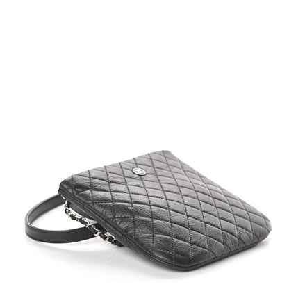 Chanel Aged Calfskin Quilted Crossbody Bag Black 3 of 9
