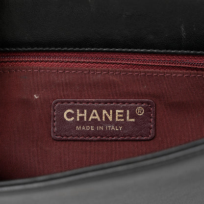 Chanel Sheepskin Quilted Vintage Mademoiselle Flap Black 6 of 10