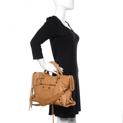 Balenciaga Agneau Classic Hardware City Beige Nougatine 2 of 14