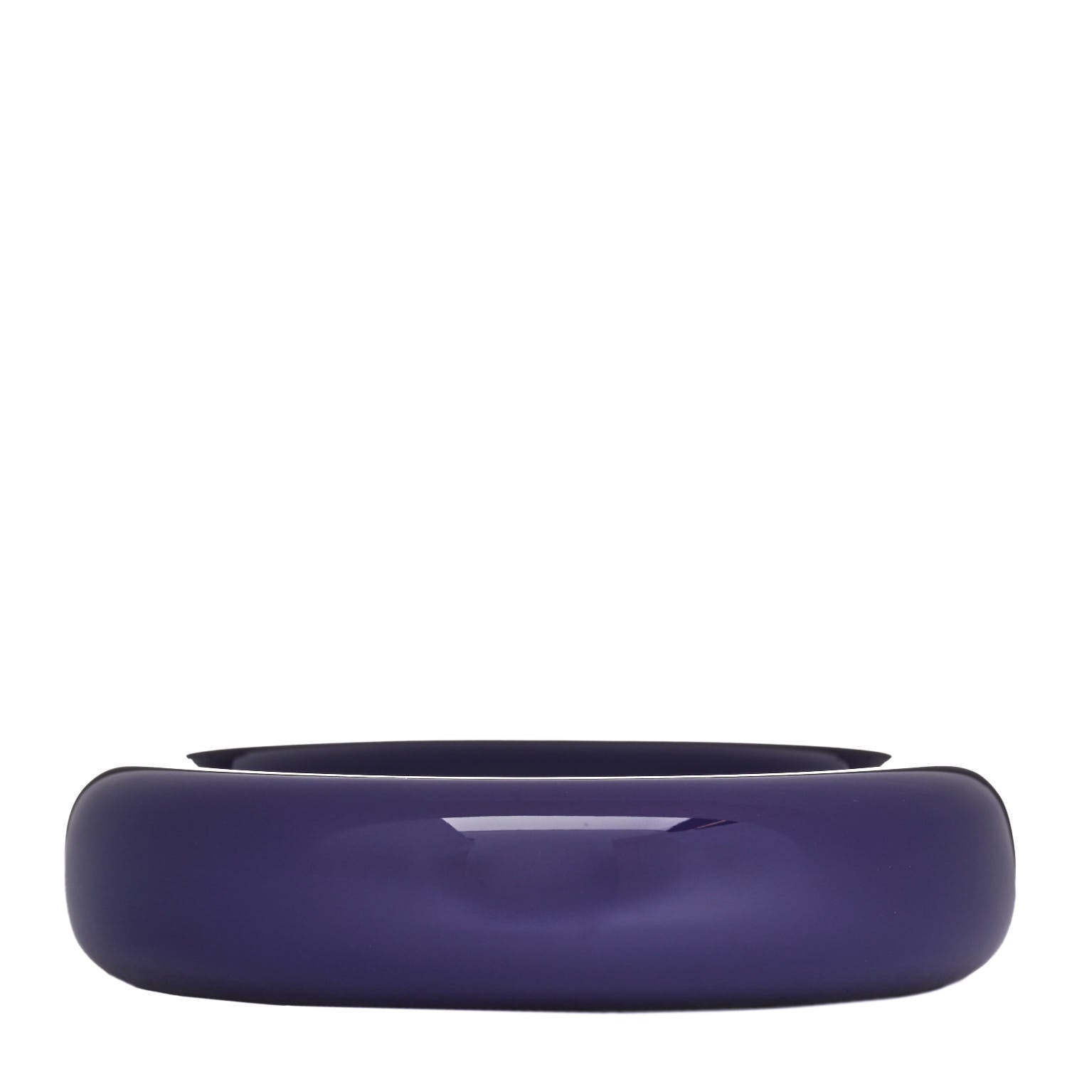 Tiffany Lacquer Hardwood Elsa Peretti Doughnut Bangle Bracelet Purple 2 of 3