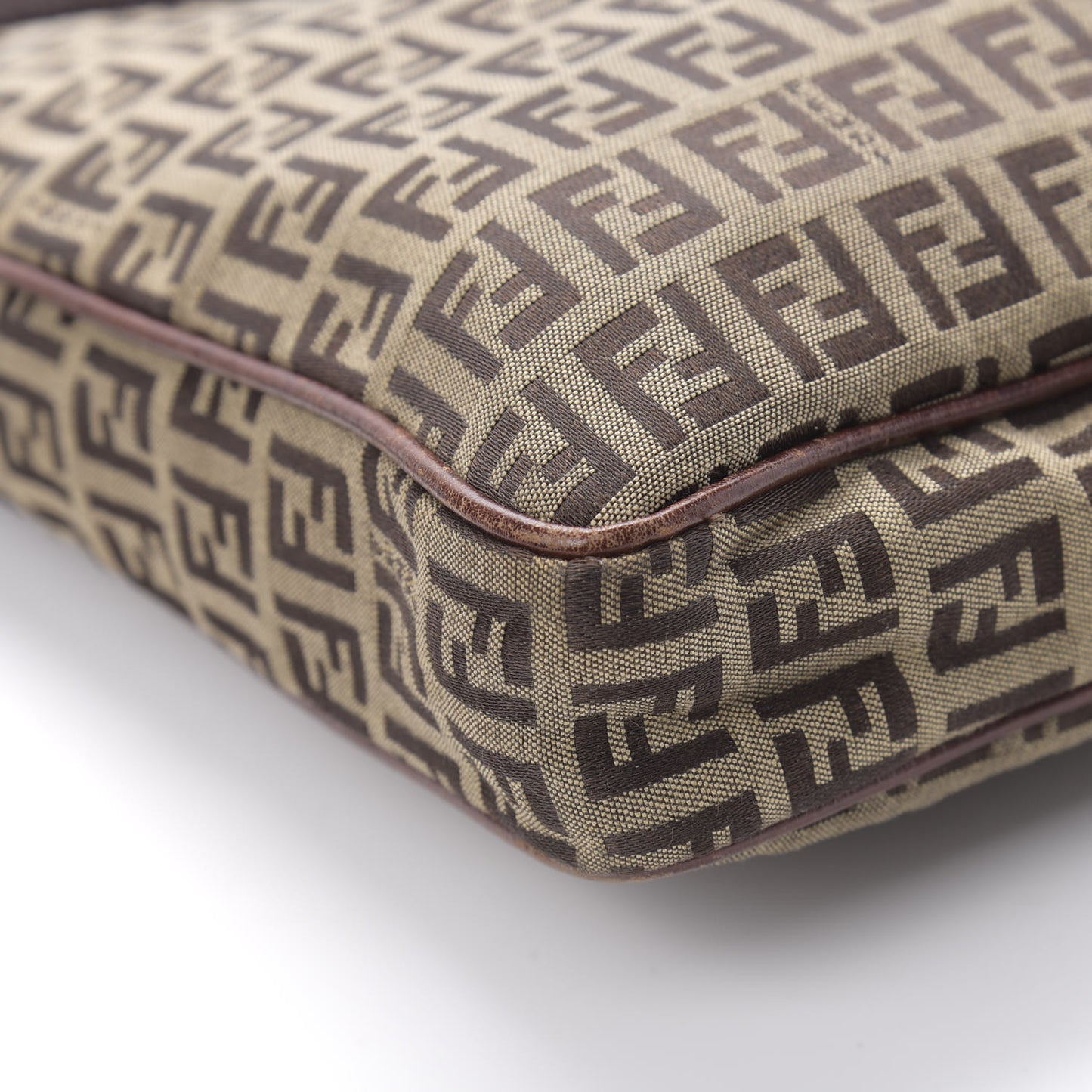 Zucchino Vitello Crossbody Messenger Mogano Panna Bruciato