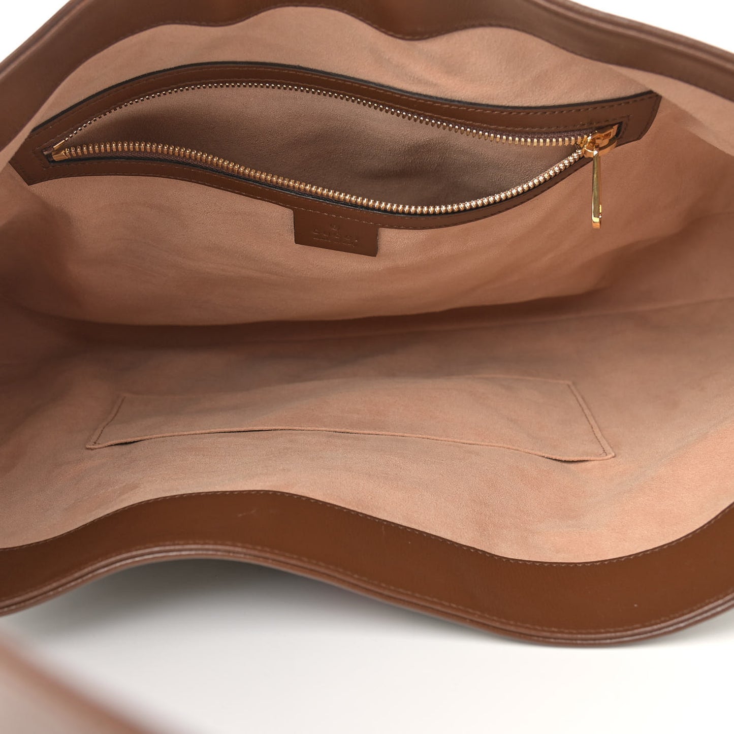 GG Supreme Monogram Calfskin Web Large Jackie 1961 Hobo Beige Brown Sugar