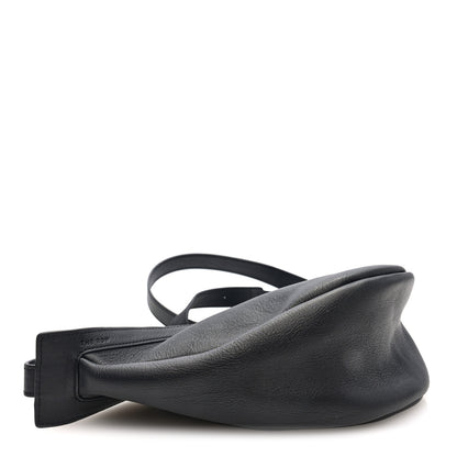 The Row Grained Calfskin Small Slouchy Banana Bag Black 4 of 9