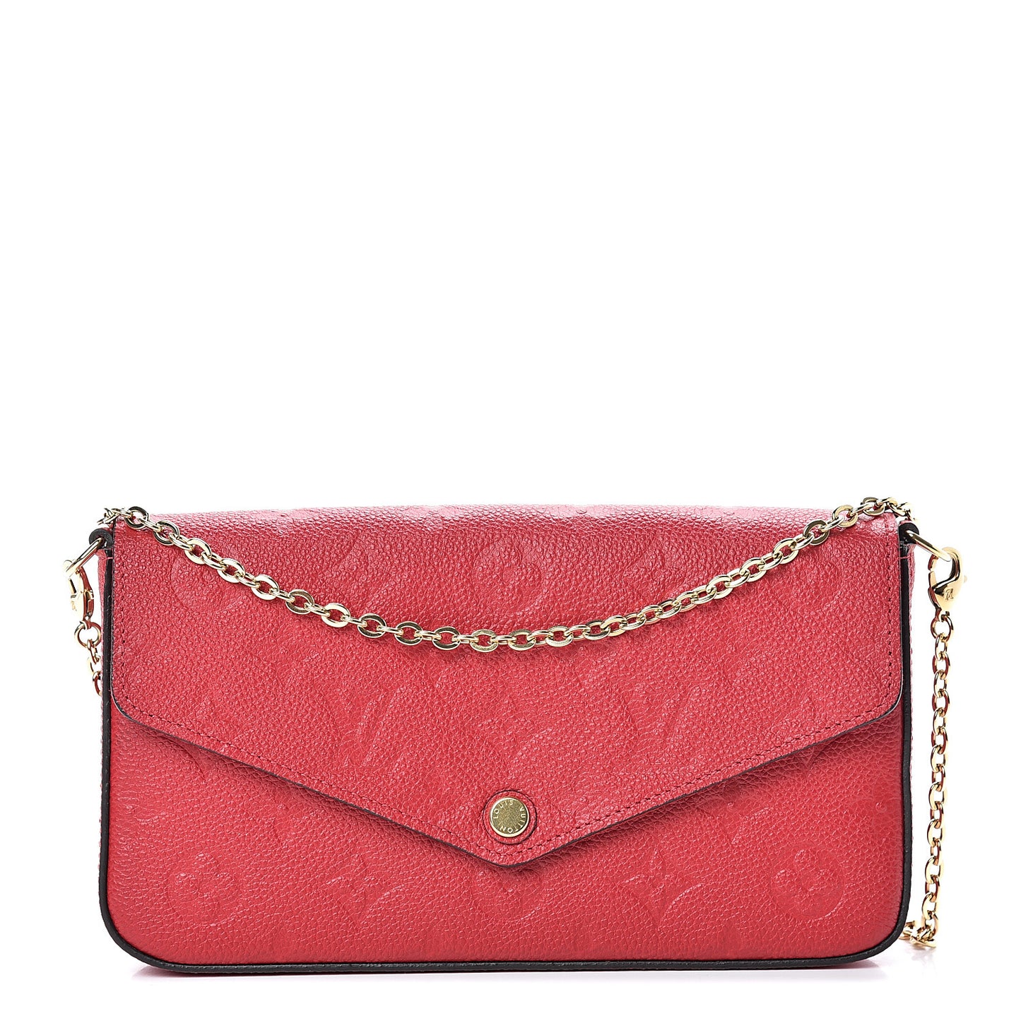 Empreinte Pochette Felicie Chain Wallet Cherry