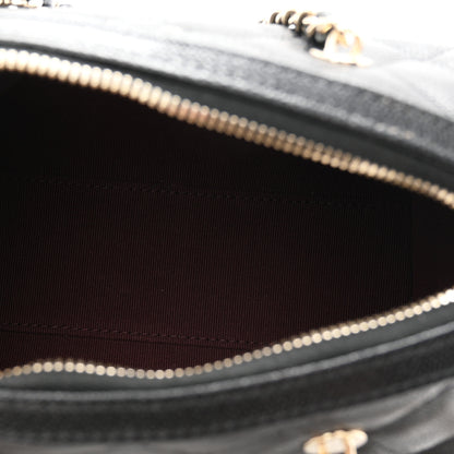 Chanel Caviar Quilted Barrel Clutch With Chain  Black 5 of 10