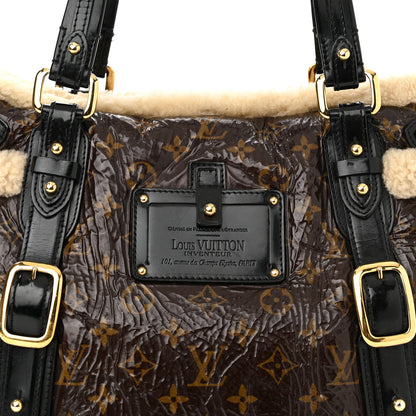 Louis Vuitton Patent Monogram Shearling Sac Thunder 8 of 11
