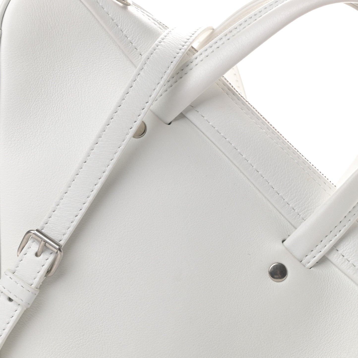 Calfskin XS Triangle Duffle White