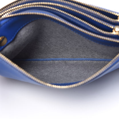 Celine Lambskin Small Trio Crossbody Bag Violet Blue 7 of 10