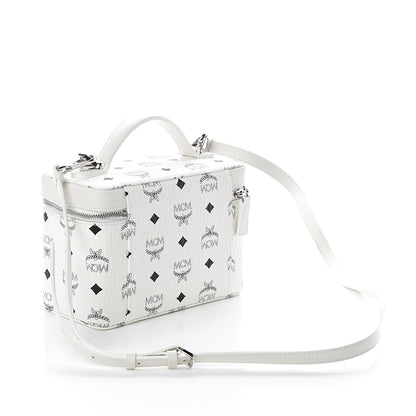 MCM Visetos Vanity Case White 2 of 8