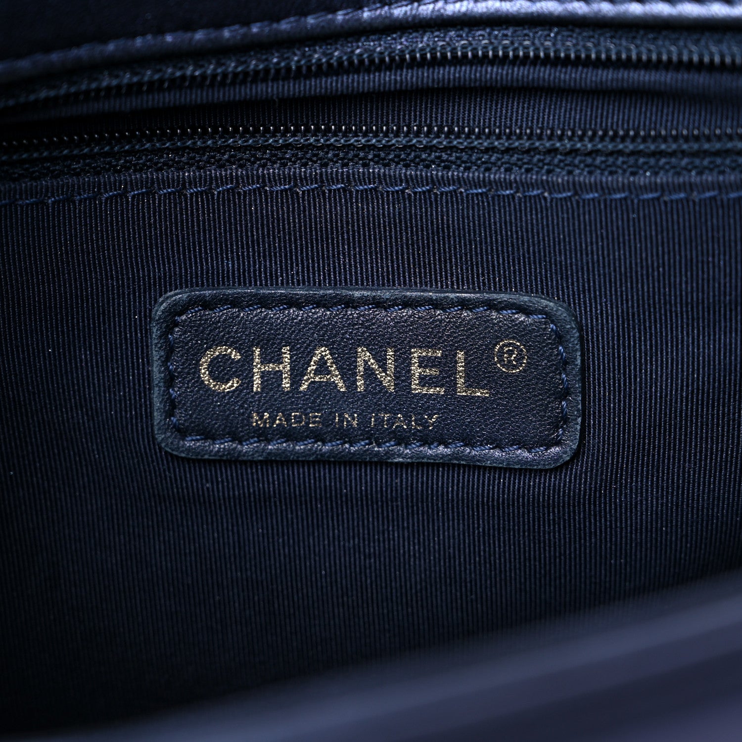 Chanel Lambskin Embossed New Medium Boy Cube Flap Navy 5 of 17