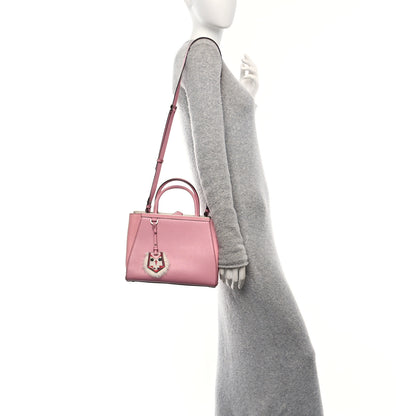 Fendi Vitello Elite Flamingo Mink Monster Charm Petite 2Jours Tote Pink Multicolor 2 of 9