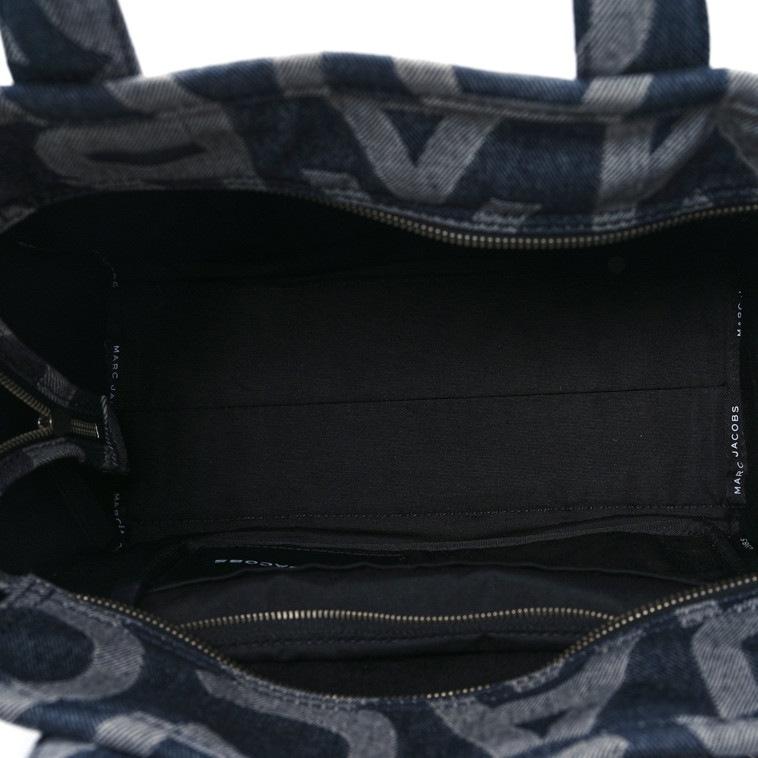 Marc Jacobs Denim Jacquard Medium The Monogram Tote Bag Denim Blue 5 of 12