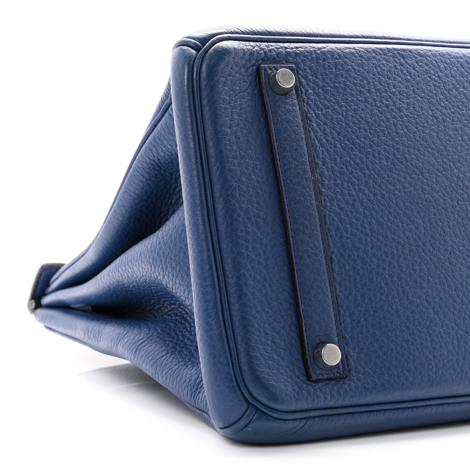Hermes Taurillon Clemence Birkin 35 Bleu Brighton 9 of 13