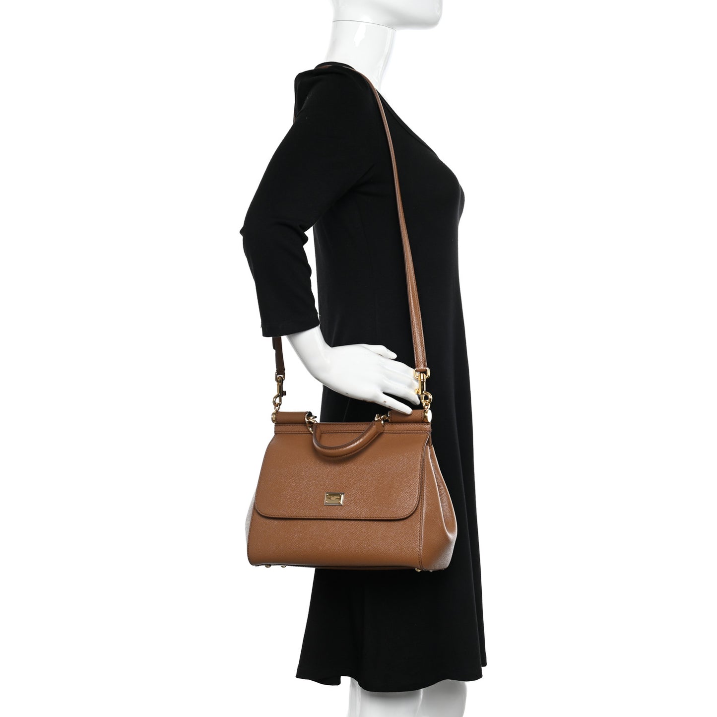 Dauphine Medium Miss Sicily Satchel Caramello