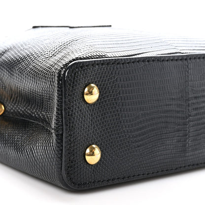 Louis Vuitton Lizard Capucines Mini Black 8 of 10