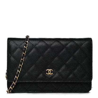 Chanel Caviar Quilted Wallet On Chain WOC Black 1 of 14