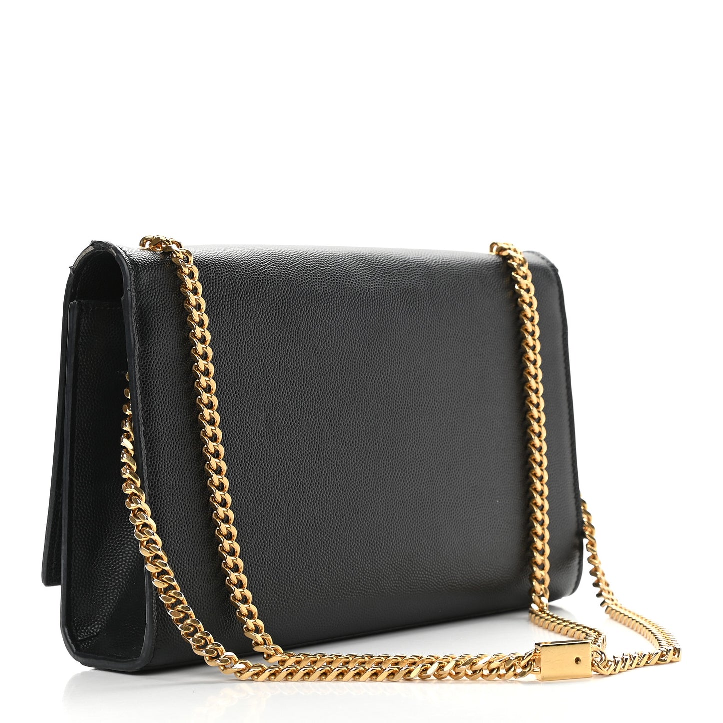 Grain De Poudre Medium Classic Monogram Kate Satchel Black