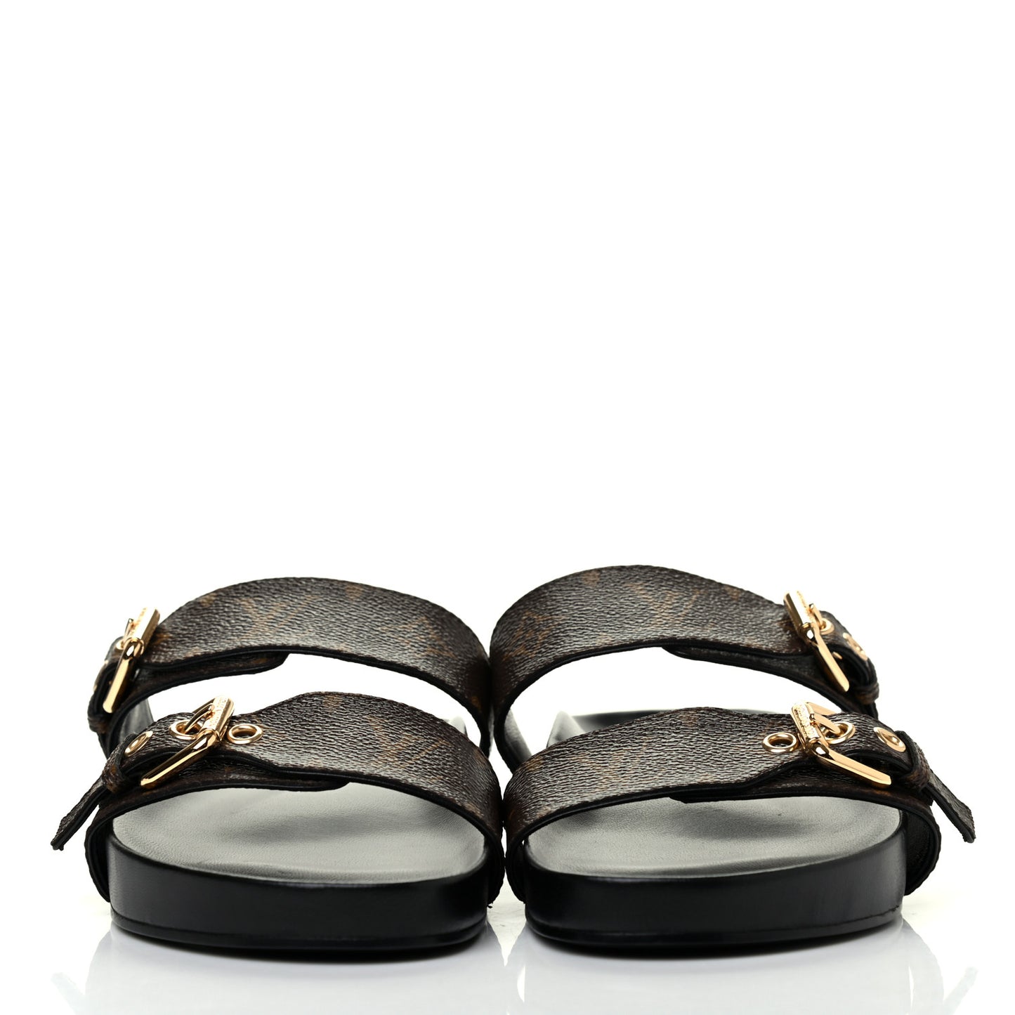 Monogram Bom Dia Mule Sandals 39 Black