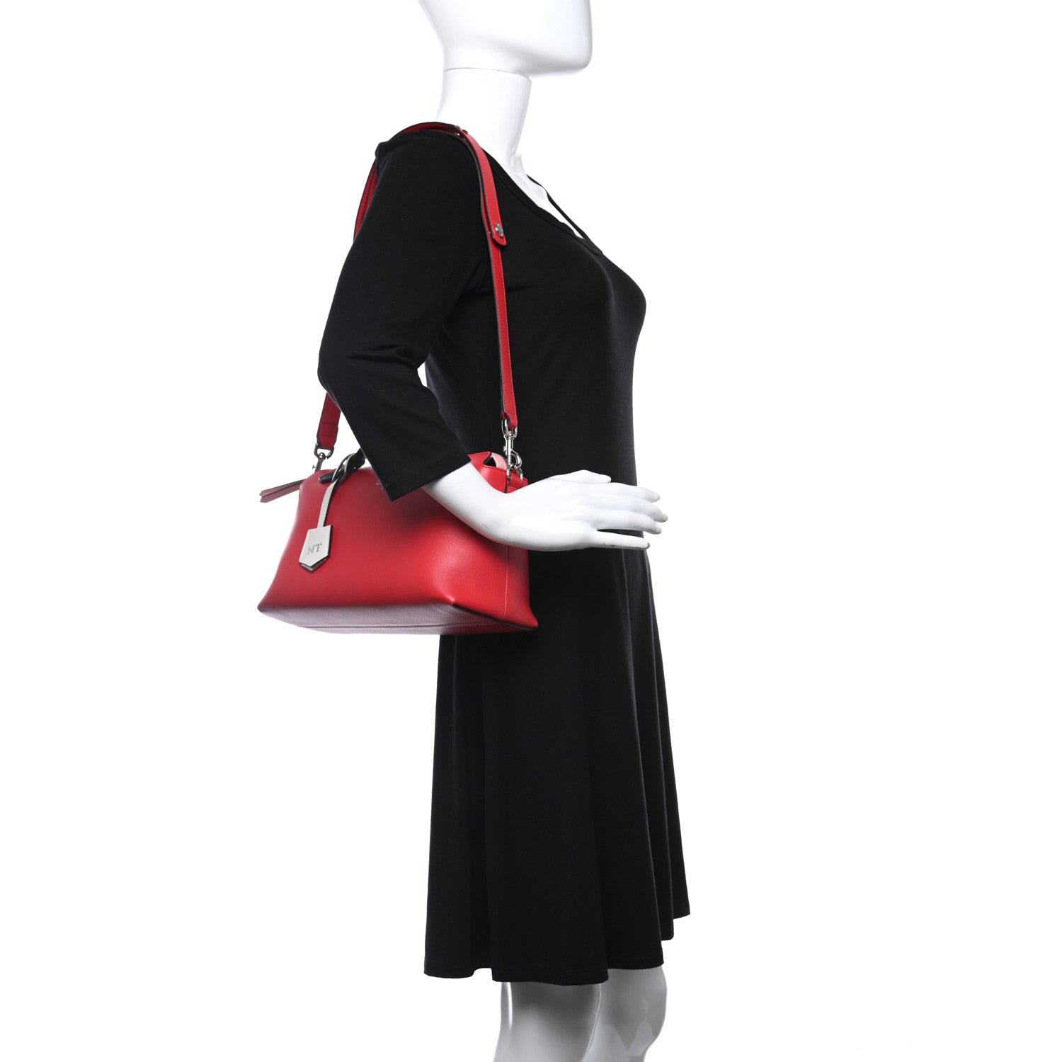 Fendi Vitello Dolce 4 Color Medium By The Way Boston Bag Caipiroska Blue Multicolor 2 of 10