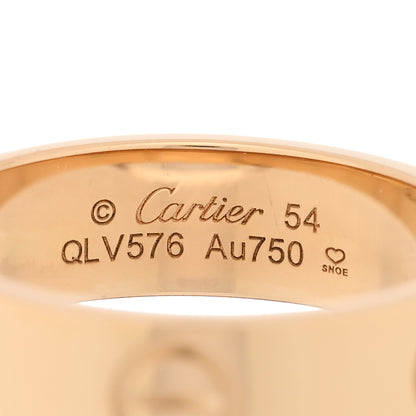 Cartier 18K Yellow Gold 5.5mm LOVE Ring 54 6.75 4 of 4