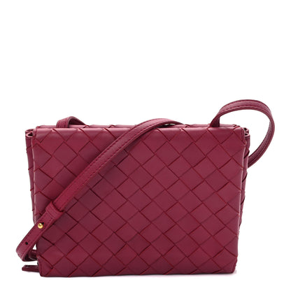 Bottega Veneta Nappa Intrecciato Flap Crossbody Amaranto 1 of 9