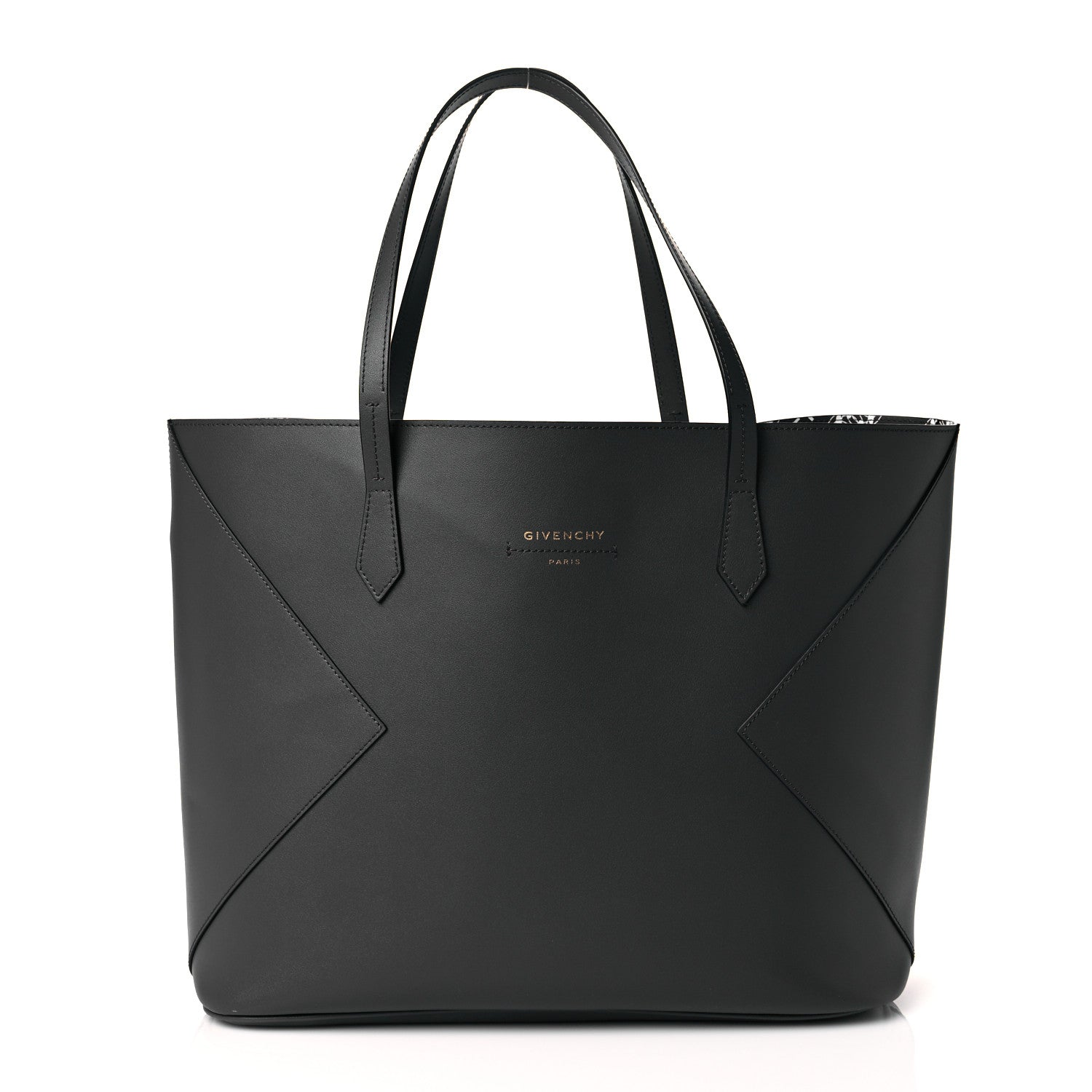Givenchy Smooth Calfskin Wing Shopper Tote Grey White 3 of 11