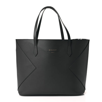 Givenchy Smooth Calfskin Wing Shopper Tote Grey White 3 of 11