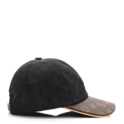 Louis Vuitton Polyester Silk Monogram LV Get Ready Cap M Black 5 of 9