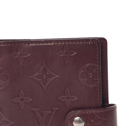 Louis Vuitton Mat Monogram Small Ring Agenda Cover Violet 9 of 11