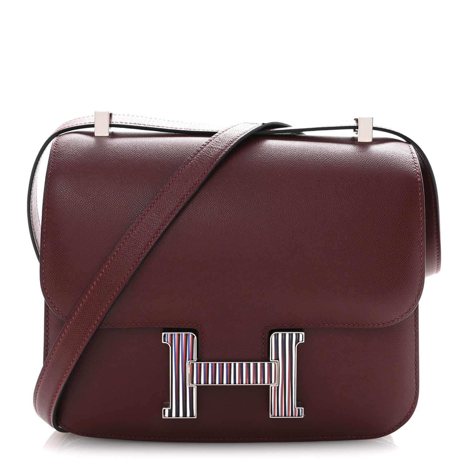 Hermes Grained Monsieur Optique Enamel Constance 24 Rouge H 1 of 13