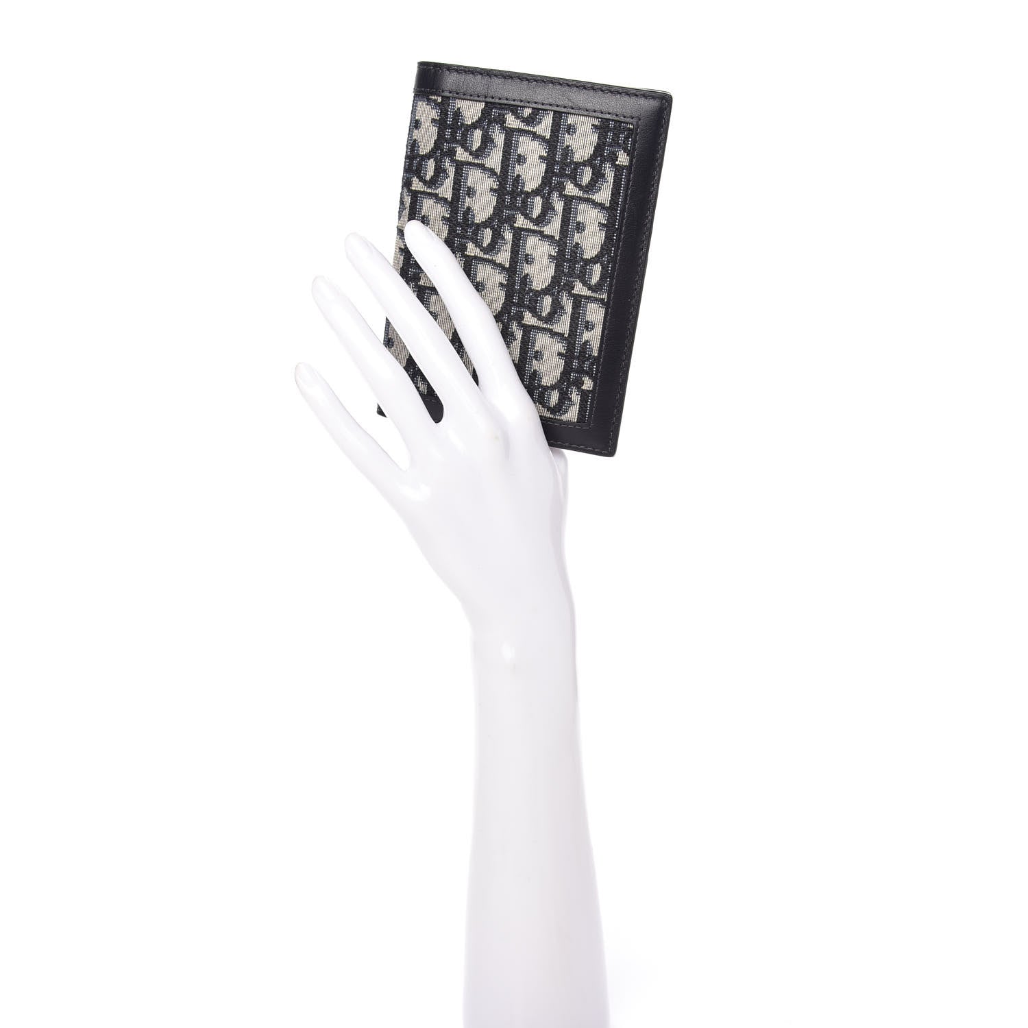 Christian Dior Calfskin Oblique Passport Holder Blue 2 of 6