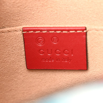 Gucci GG Supreme Monogram Blooms Mini Chain Shoulder Bag Beige Blue Navy Hibiscus Red 6 of 10